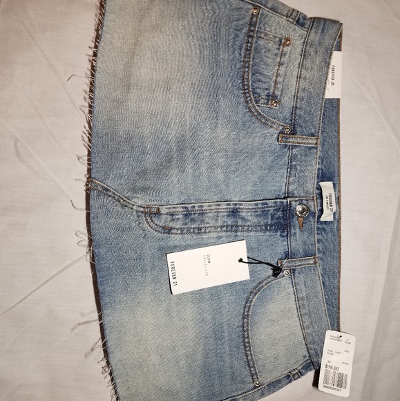 Forever 21 Brand Denim Mini Skirt - Picture 3 of 5
